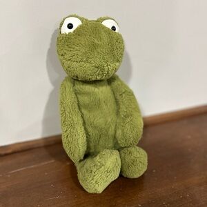 Jellycat Medium Green Bashful Frog Retired Rare Collectible
